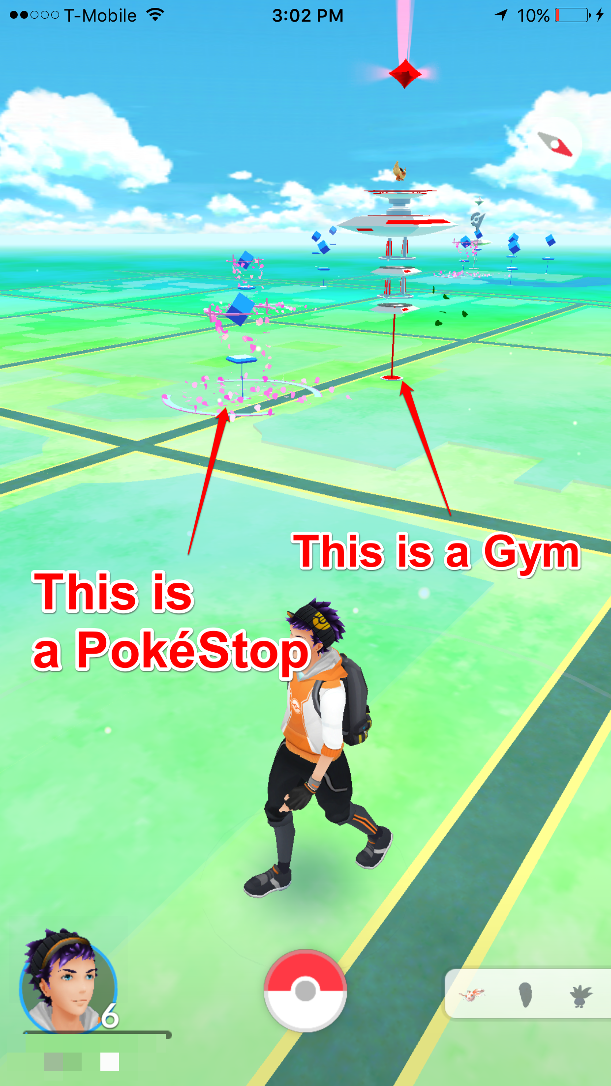 The difference between PokeStops and Training Gyms