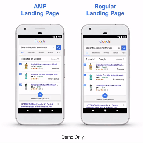 amp paid search ads