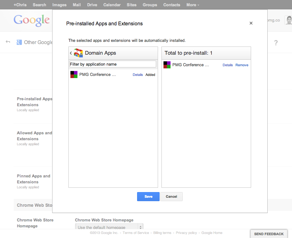 Google Apps for Business lets administrators automatically add extensions to its user's chrome browsers.