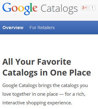 Google Catalogs to Shut Down