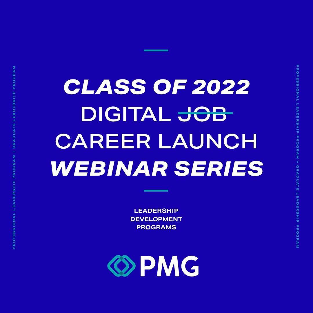 Join Us for PMG's Digital Career Launch Webinar Series