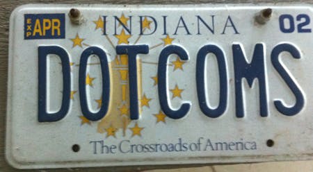 SEO License Plates: DOTCOMS (Indiana)