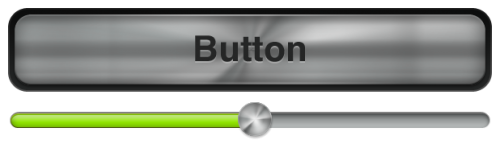 polished steel ios buttons