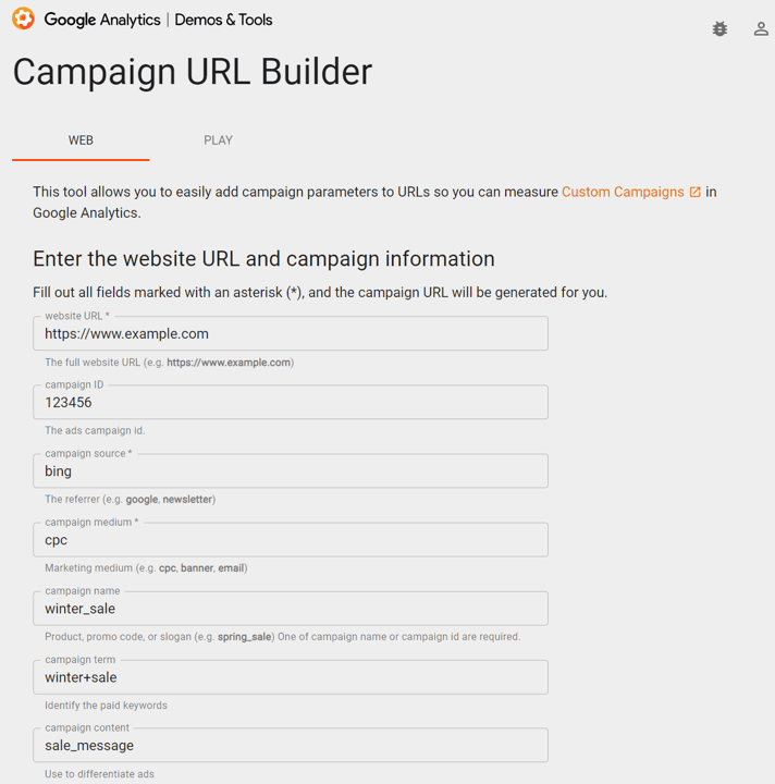 Campaign URL Building