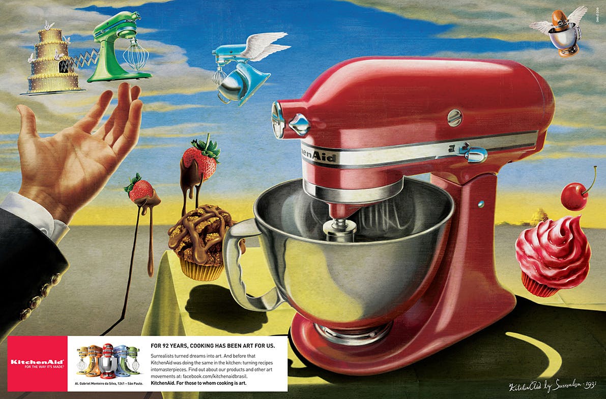 Surrealist KitchenAid inspired by Salvador Dali