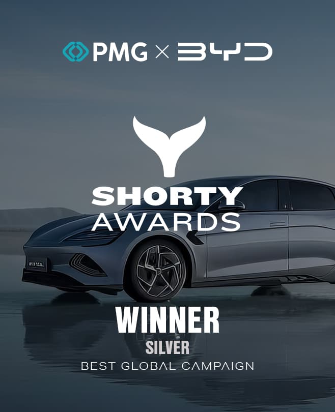 PMG Drives Off With Shorty Award for BYD Campaign
